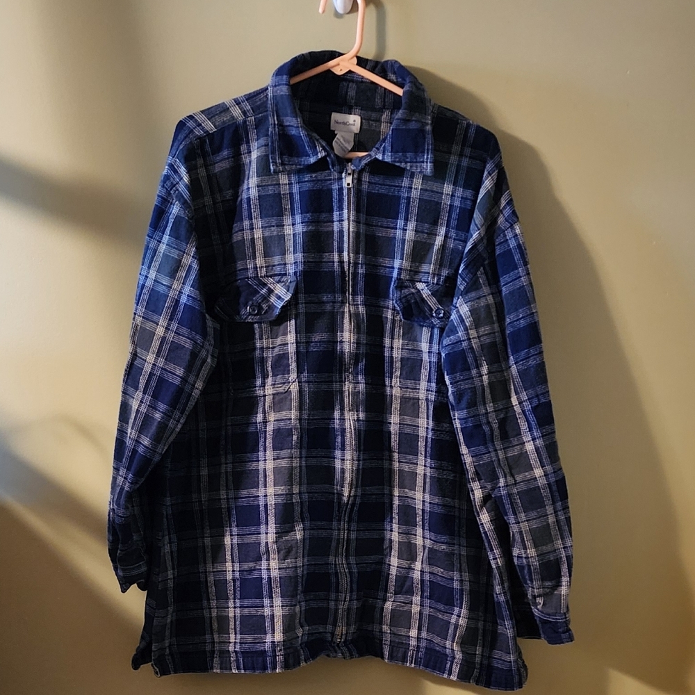 NorthCrest Zip Flannel Shirt